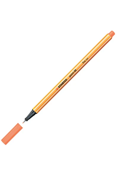 Stabilo Point 88 Fineliner 0.4mm Keçe Uçlu Kalem 88/054 Floresan Turuncu ürün görseli 1