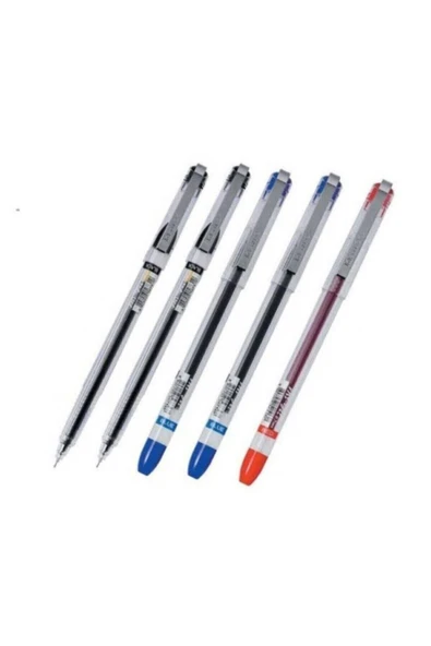 Dong-A My Gel 0.5mm Ince Iğne Uçlu Jel Kalem 5 Adet (2 Siyah 2 Mavi 1 Kırmızı ) - 1
