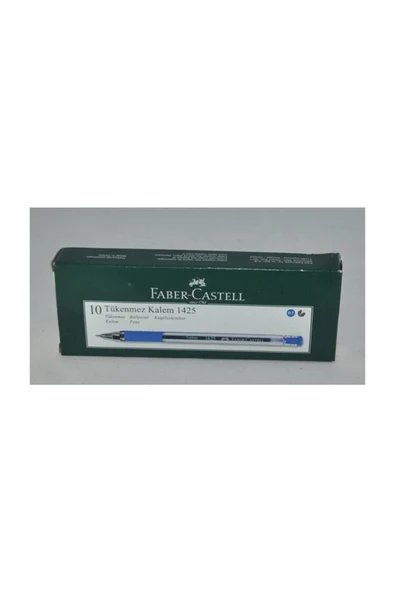 Faber Castell 1425 Mavi Tükenmez Kalem 10'lu - 6