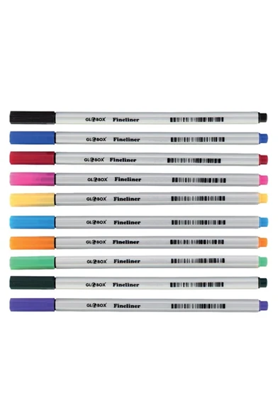 Globox 10 Renk Fınelıner Kalem, Ince Uçlu ürün görseli 1