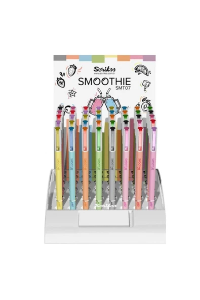 Scrikss Smoothie Jel Kalem 0.7mm Mor - Resim 7