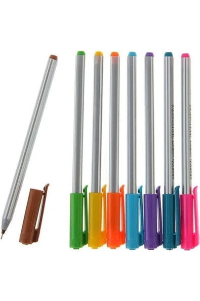 Pensan Triball 8'li Tükenmez Kalem + My King 10'lu Simli Jel Kalem - Resim 4
