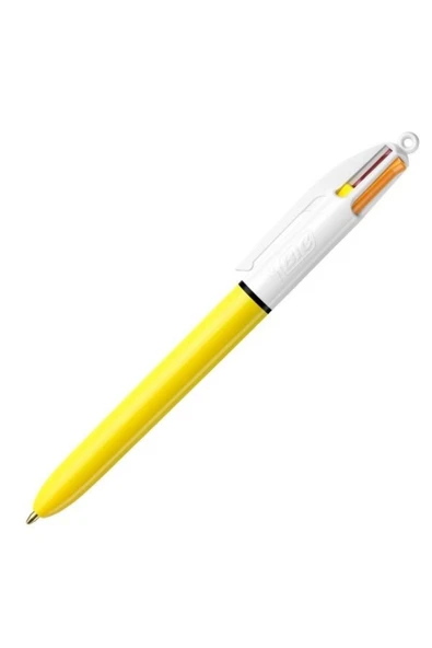 Bic 4 Colour Sun 4 Renkli Tükenmez Kalem - Pastel Renkler - 2