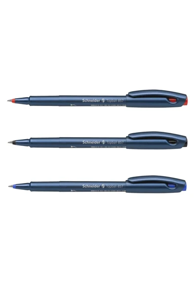 SCHNEIDER Topball 857 0.6 Mm Roller Pilot Kalem 3'lü Set - 2