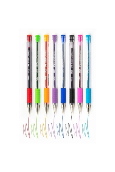Faber Castell 1425 İğne Uçlu Tükenmez 8'li Set ürün görseli