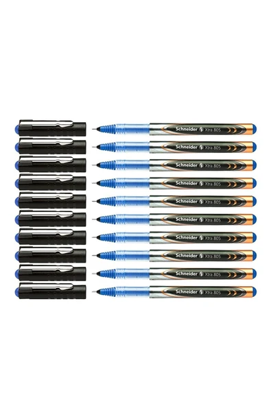 SCHNEIDER Xtra 805 Iğne Uçlu Kalem 0.5 Mavi 10 Lu Set - 1