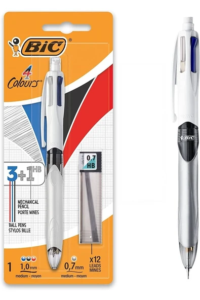 Bic Multifunction 3+1 Tükenmez/versatil Hb Kalem + 0.7mm Hb Kalem Ucu - 1
