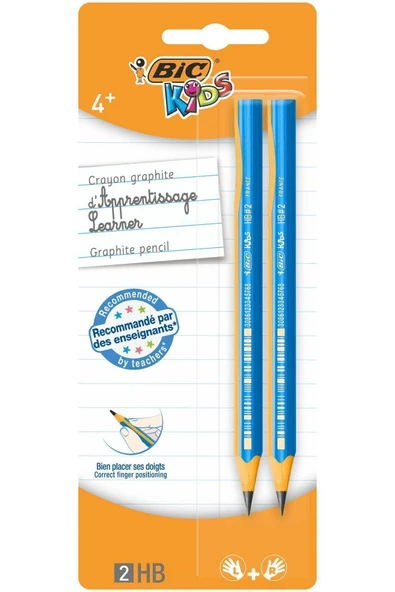 Bic Kids Evolution Üçgen Jumbo Kurşun Kalem 2'li Blister ürün görseli 1