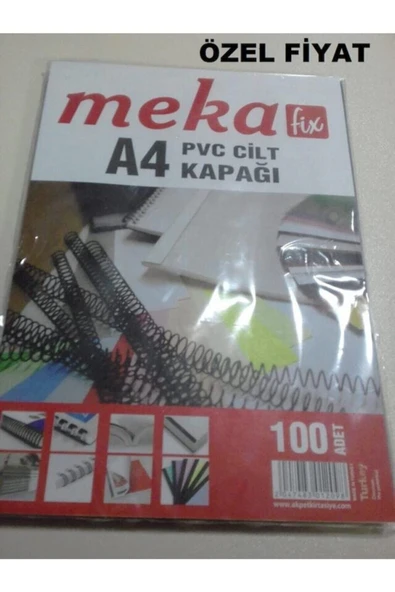 MEKAFİX Meka-fix A4 Pvc Şeffaf Cilt Kapağı ürün görseli 1