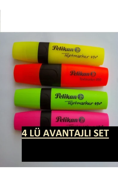 Pelikan Fosforlu Kalem Set 4 Lü ürün görseli 1