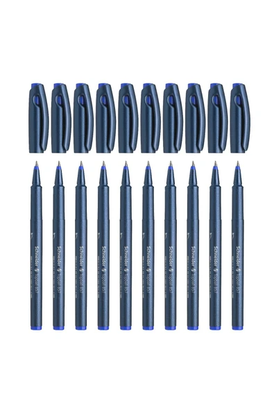 SCHNEIDER Topball 857 Konik Uçlu Roller Pilot Kalem Mavi 0,6 Mm 10 Lu - 1
