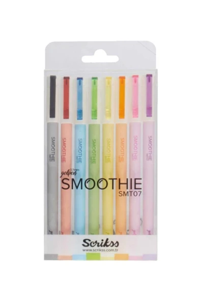 Scrikss Roller Kalem Smoothie Jel 8 Li Blister Smt07 - 1