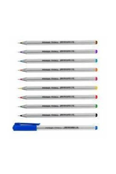 Pensan Tükenmez Kalem Triball 1.0 Mm Bilye Uç Turkuaz 12 Li 1003 - 1