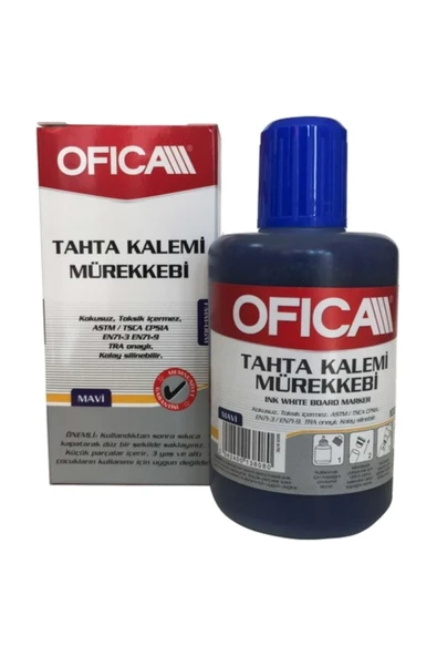 Ofica Tahta Kalemi Mürekkebi 100 Ml. Mavi Fmm-06m tkm - 1