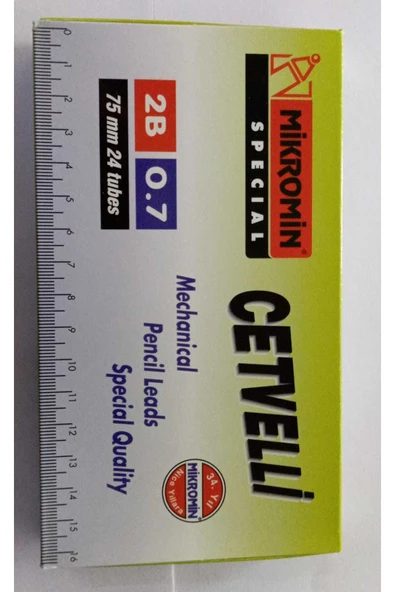 Mikro Min Cetvelli 2b Kalem Ucu 0,7 75mm 24 Tüp M-750 Paket ürün görseli 1
