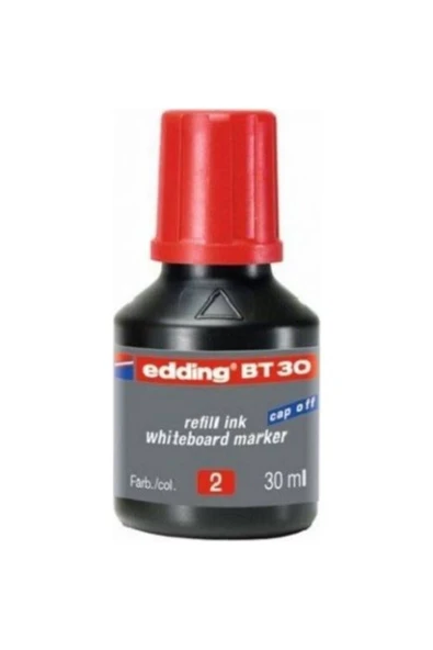 Edding Mürekkep 30 ml Kırmızı 2 Li tkm - 1