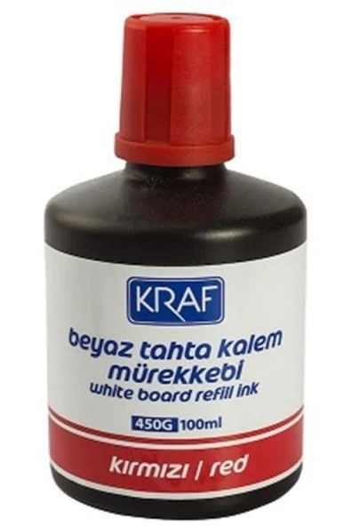 KRAF Tahta Kalem Mürekkebi Kırmızı 100 Ml ürün görseli