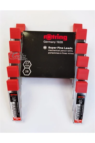 Rotring 0.7 2b Uç 12 Adet - 1
