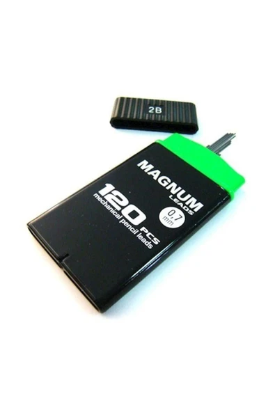 MAGNUM 1 Adet 0.7 Kalem Ucu 120'li 60 Mm. 2b Siyah Klasik - 1