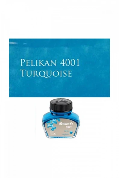 Pelikan 4001 Dolmakalem Mürekkebi 30ml Turkuaz ürün görseli 1
