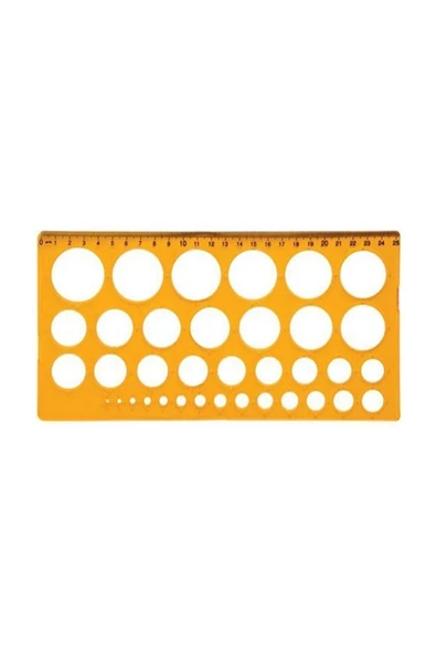 Ark Daire Şablonu Cetveli 1/36