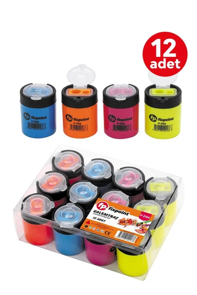 FixPoint Kalemtraş 2li Yuvarlak 12 ADET FixPoint P-2166 ürün görseli