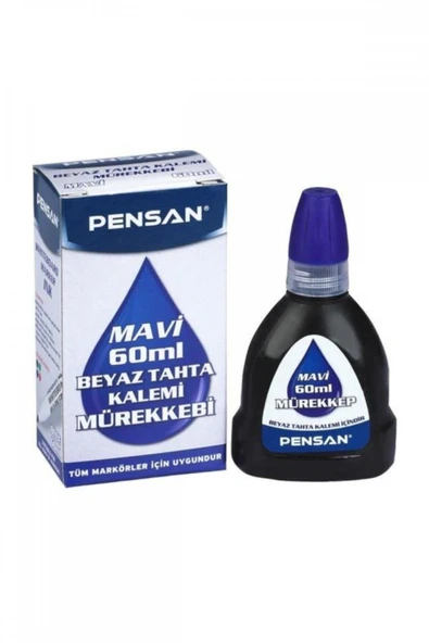Pensan Tahta Kalemi Mürekkebi 60 ml Mavi - 1