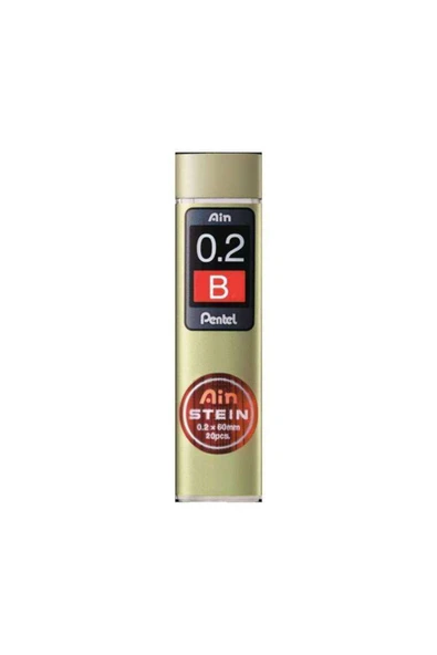 Pentel Ain Stein Min (MEKANİK KURŞUN KALEM UCU) 0.2 Mm B 20'li Tüp C272w-b ürün görseli 1