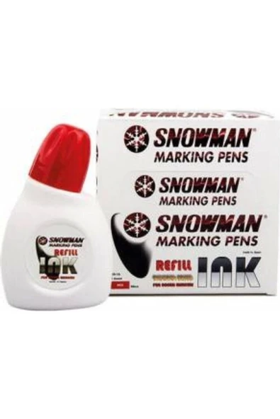 Snowman Tahta Kalem Mürekkebi 90 Cc Kırmızı Bn-1a 90 K ürün görseli 1