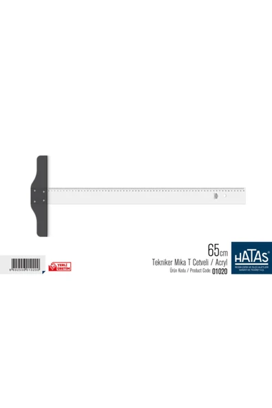 HATAS Tekniker T Cetveli (plastik) 01020 65 Cm ürün görseli 1