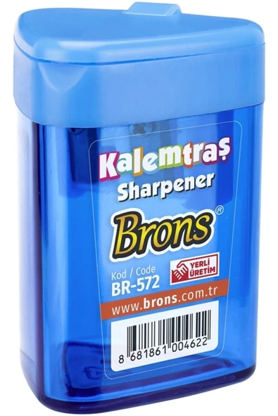 Brons Br-572 Üçgen Hazneli Kalemtraş Karışık Renk (1 ADET) - 2