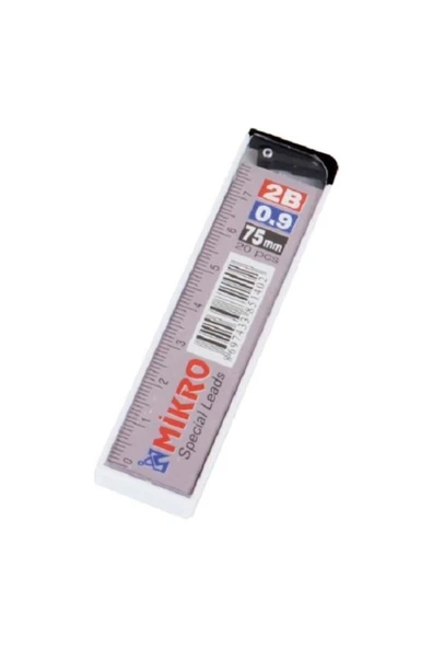 Mikro 0.9 Versatil Kalem Ucu Min Cetvelli 0.9 Mm 2b 75mm 24 Tüp M-750 Cm - 1