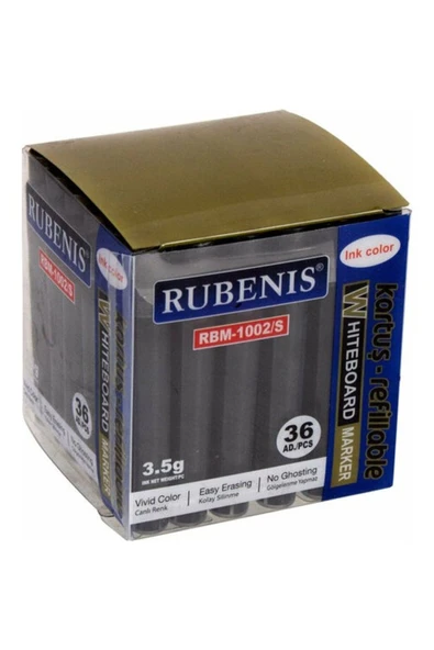 Rubenis Siyah Tahta Kalemi Kartuş 36'lı ürün görseli