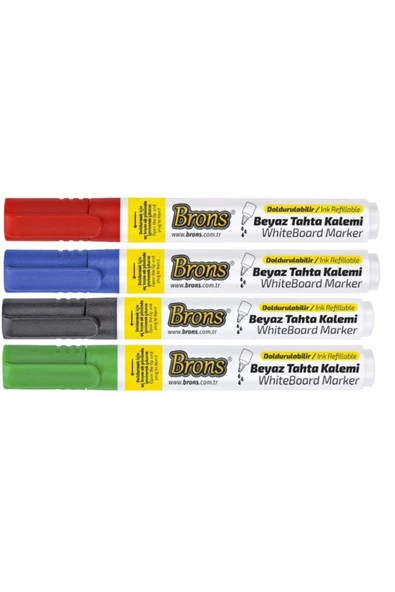 Brons 30 Cc Tahta Kalem Mürekkebi 4'lü Set 4 Adet Mürekkep Ve 4 Adet Tahta Kalemi - Resim 3