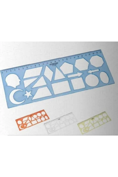 Rubenis Geometrik Şekilli Şablon Cetvel ürün görseli 1