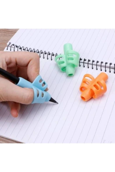 Vagon Kopya - Silikon Alıştırma Kalem Tutma Aparatı 3 Adet ürün görseli 1