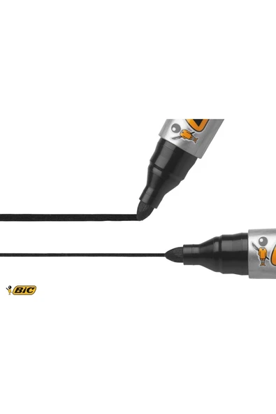 Bic Marking 2000 Permanent Marker Yuvarlak Uç Siyah 12`li Kutu - Resim 4