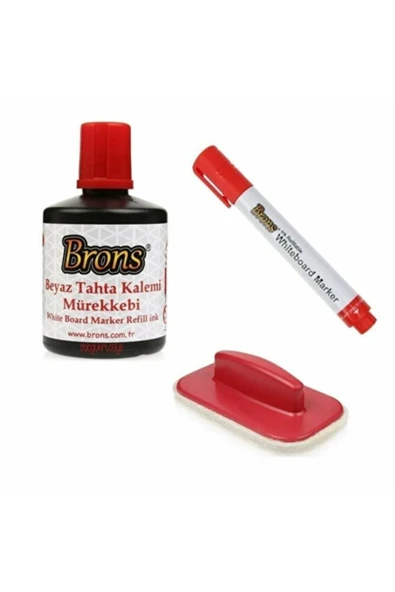 Brons Yazı Tahtası Kalem Seti Tahta Kalemi + Tahta Silgisi + Mürekkep tkm - 1