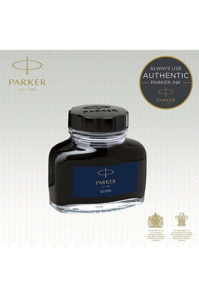 Parker Quink 57ml Dolma Kalem Şişe Mürekkebi Mavi - 2