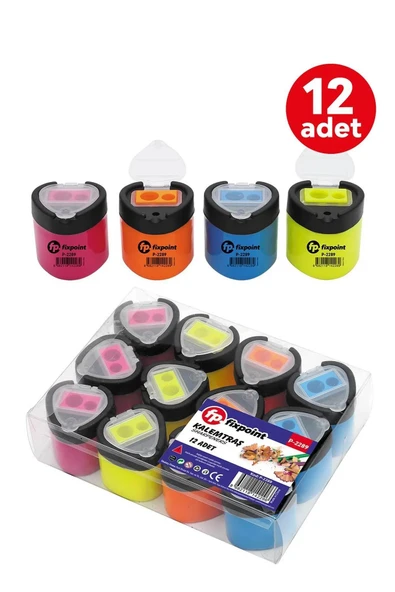 FixPoint Kalemtraş 2li Üçgen 12 ADET FixPoint P-2289 ürün görseli 1