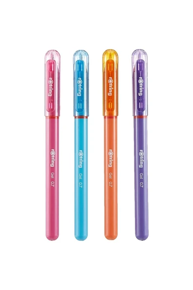 Rotring Jel Mürekkepli Kalem 4'lü Canlı Renkler
