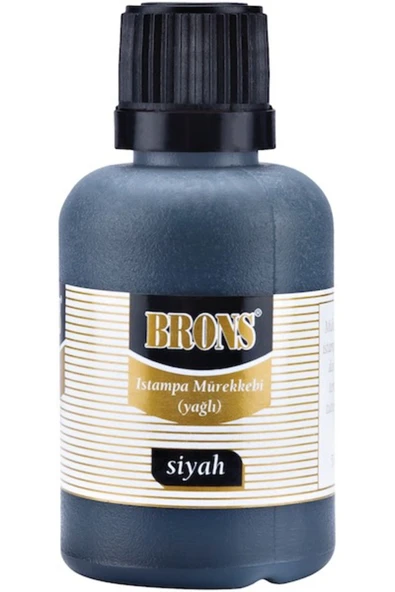 Brons Istampa Mürekkebi 50cc Siyah Br-328-12 Adet ürün görseli 1
