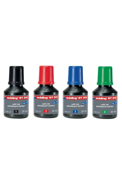 Edding Bt-30 Beyaz Tahta Kalem Mürekkebi 30 ml 4 Renk tkm - 1