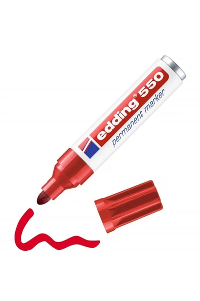 Edding 550 Kırmızı Uç Marker Kalem - 2