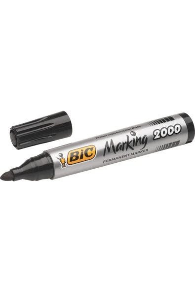 Bic Marking 2000 Permanent Marker Yuvarlak Uç Siyah 12`li Kutu - Resim 3