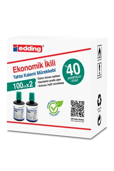 Edding Legamaster Beyaz Tahta Mür.100ml 1199 Yeşil 2 Li tkm - 1