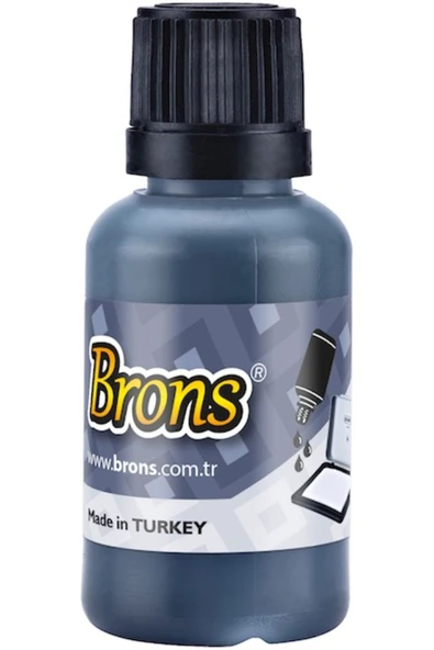 Brons Istampa Mürekkebi 30cc Siyah Br-314-12 Adet ürün görseli 1
