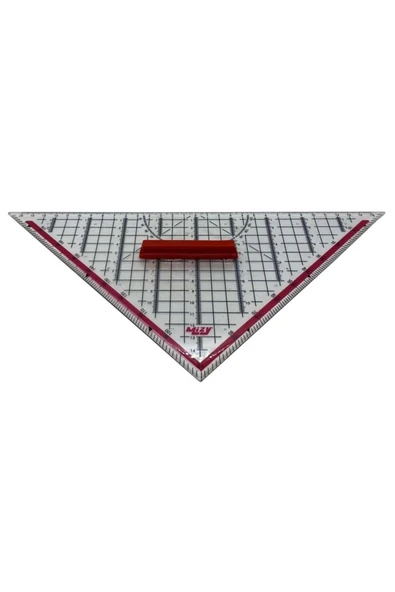 MİZY Geoderik Üçgen Cetvel Gemici Cetveli Tekstil Cetveli Modelist Cetveli 32 cm ürün görseli 1