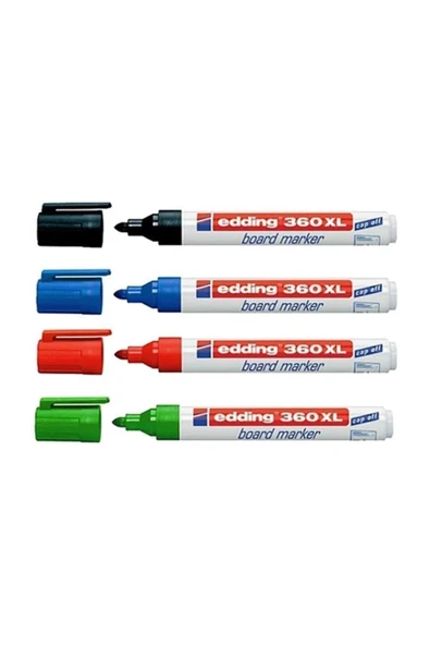 Edding 360 Xl Beyaz Tahta Kalemi 4 Lü Set