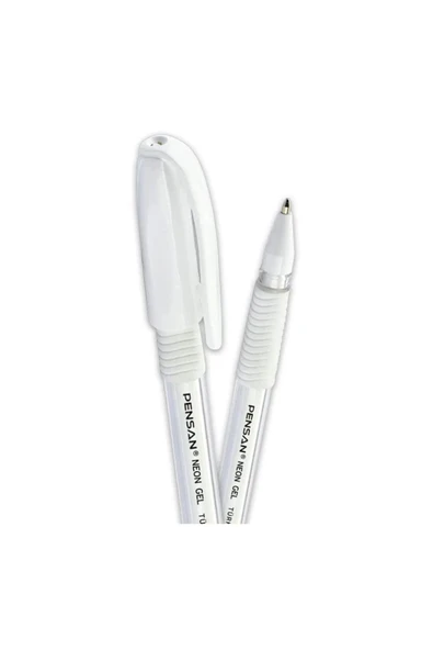 Pensan Neon Jel Kalem 1mm Beyaz - 1